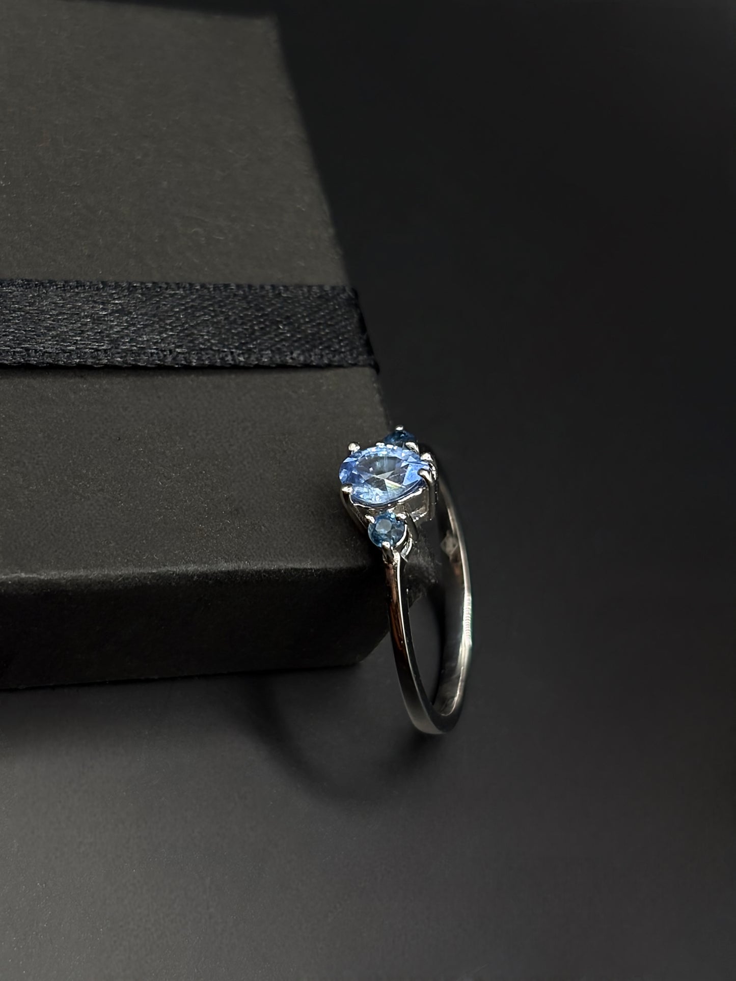 Light Blue Sapphire Engagement Ring