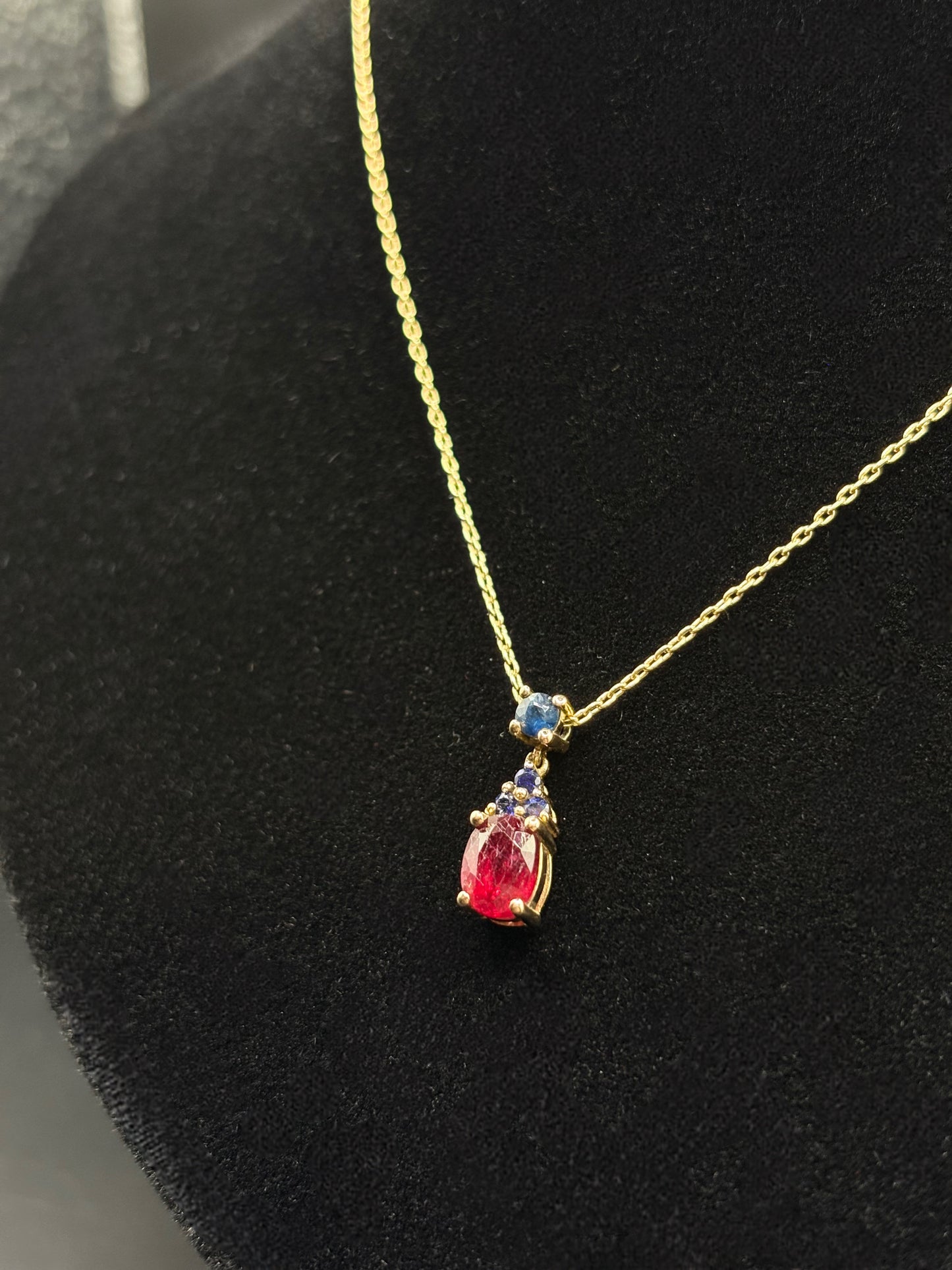 Yellow Gold Ruby Pendant