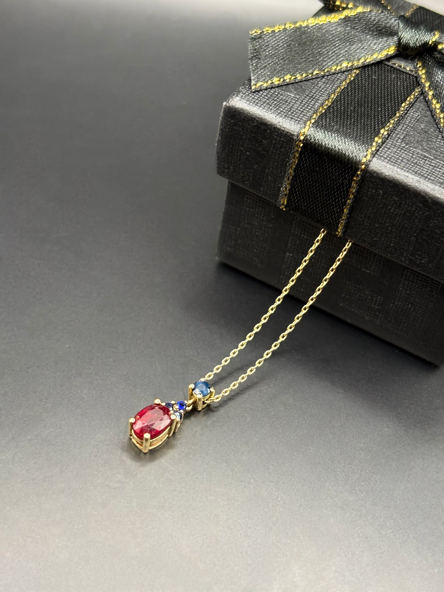 Yellow Gold Ruby Pendant