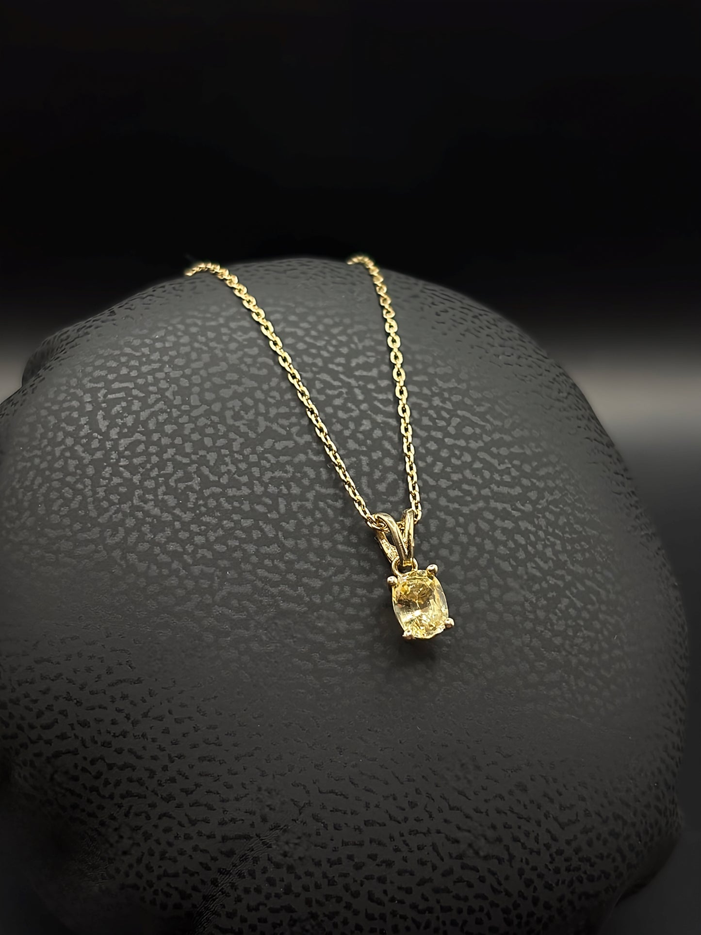 Golden Sapphire Gold Necklace
