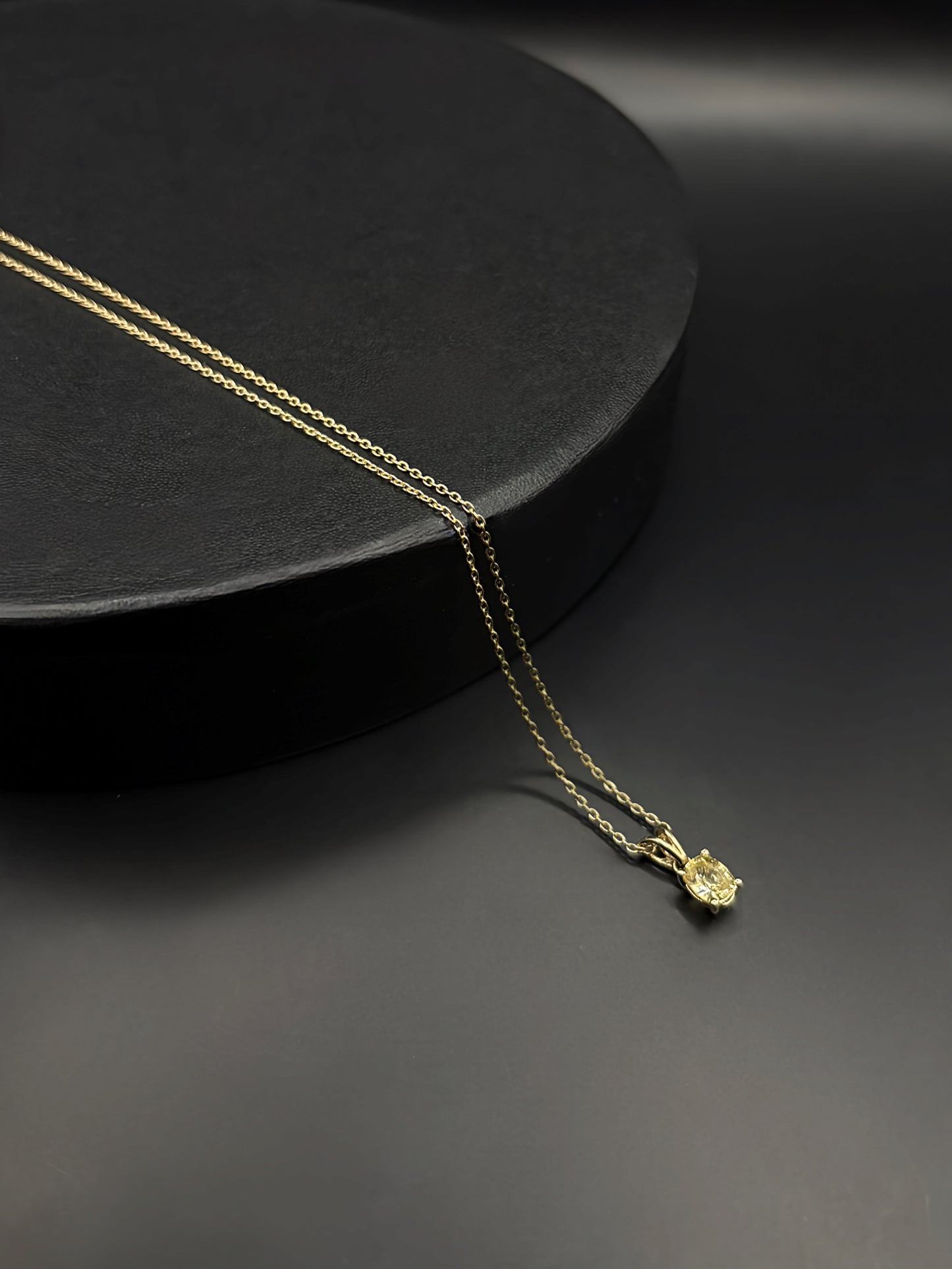 Golden Sapphire Gold Necklace