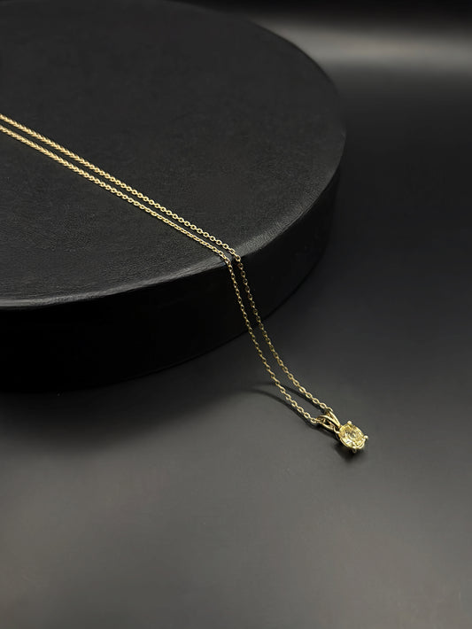 Golden Sapphire Gold Necklace