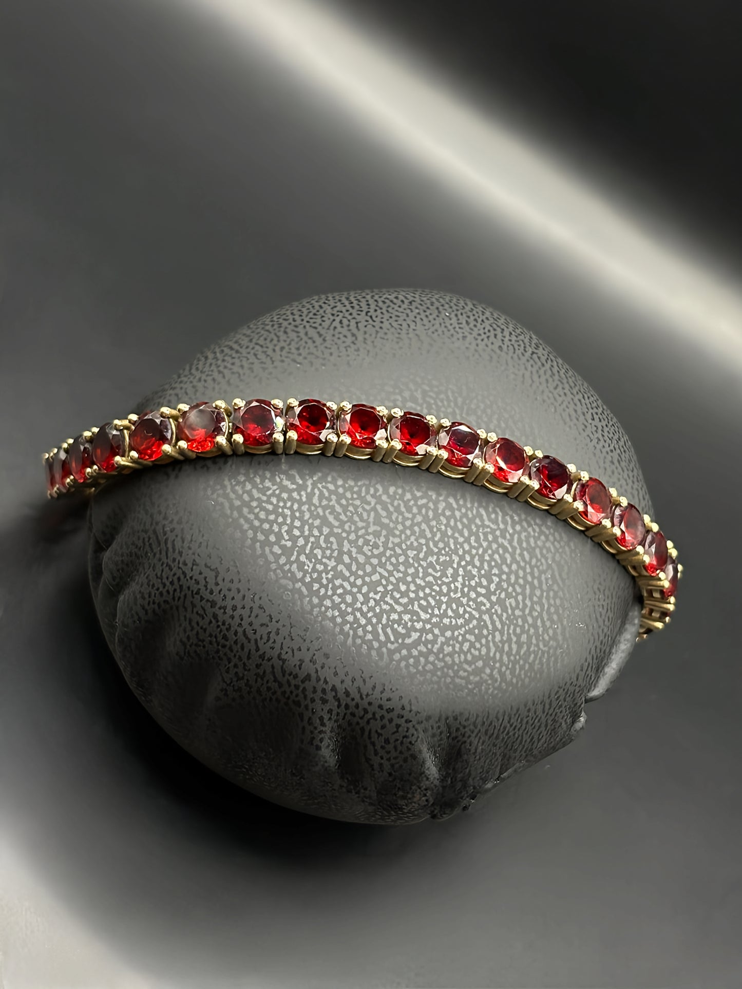 Red Garnet 29ct Tennis Bracelet