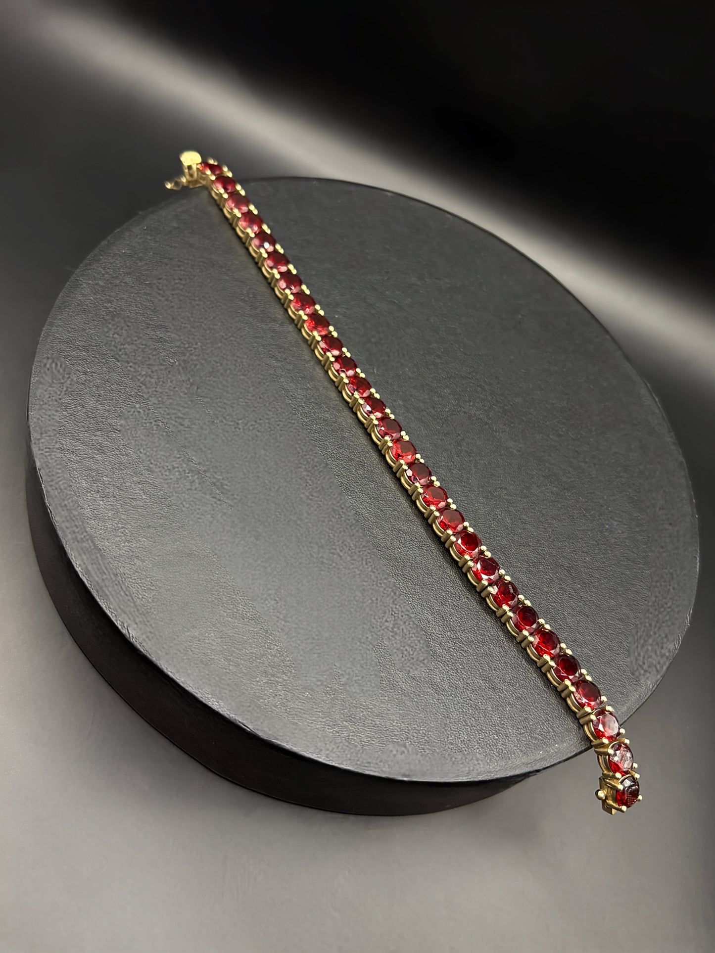 Red Garnet 29ct Tennis Bracelet