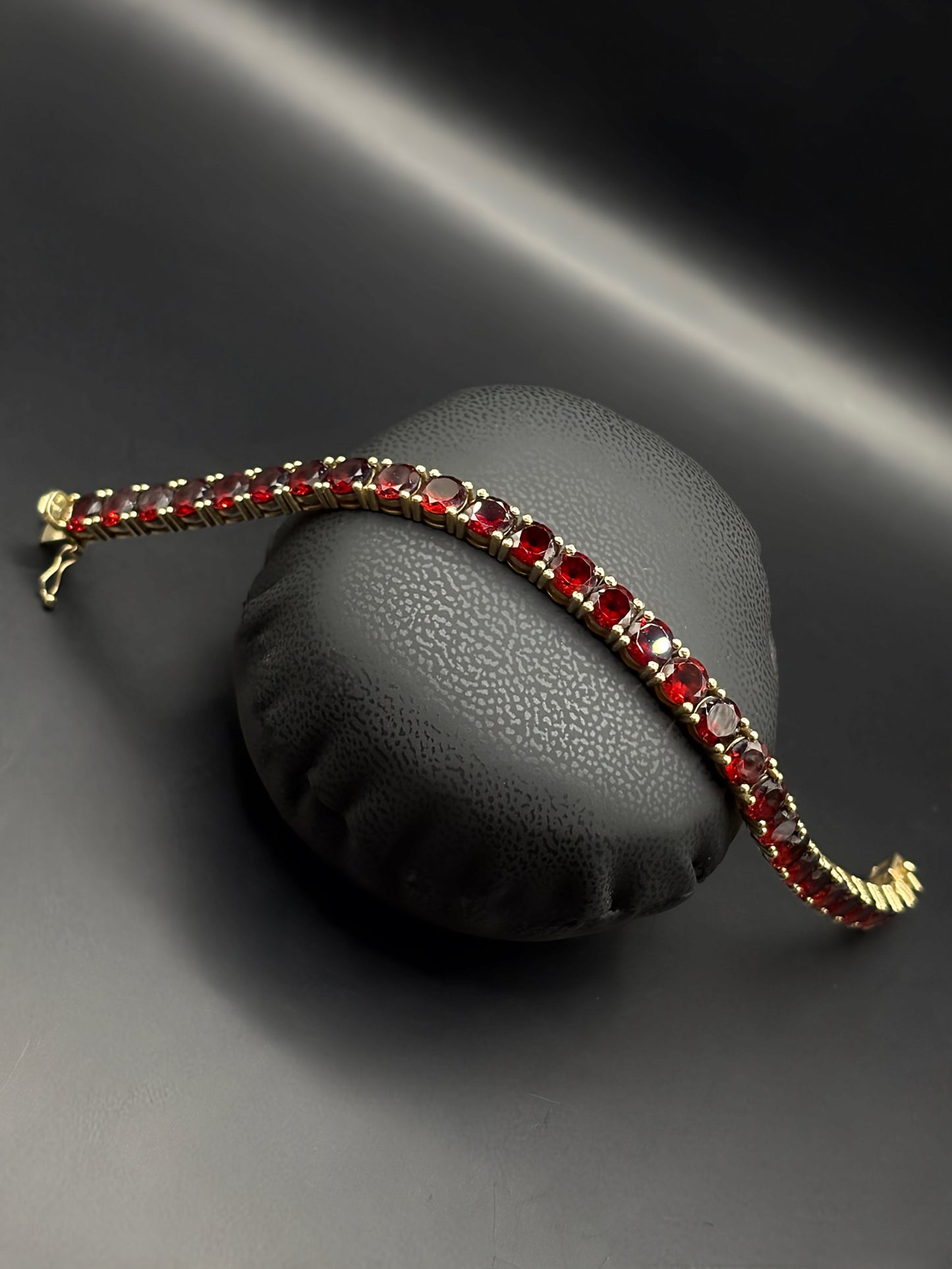Red Garnet 29ct Tennis Bracelet