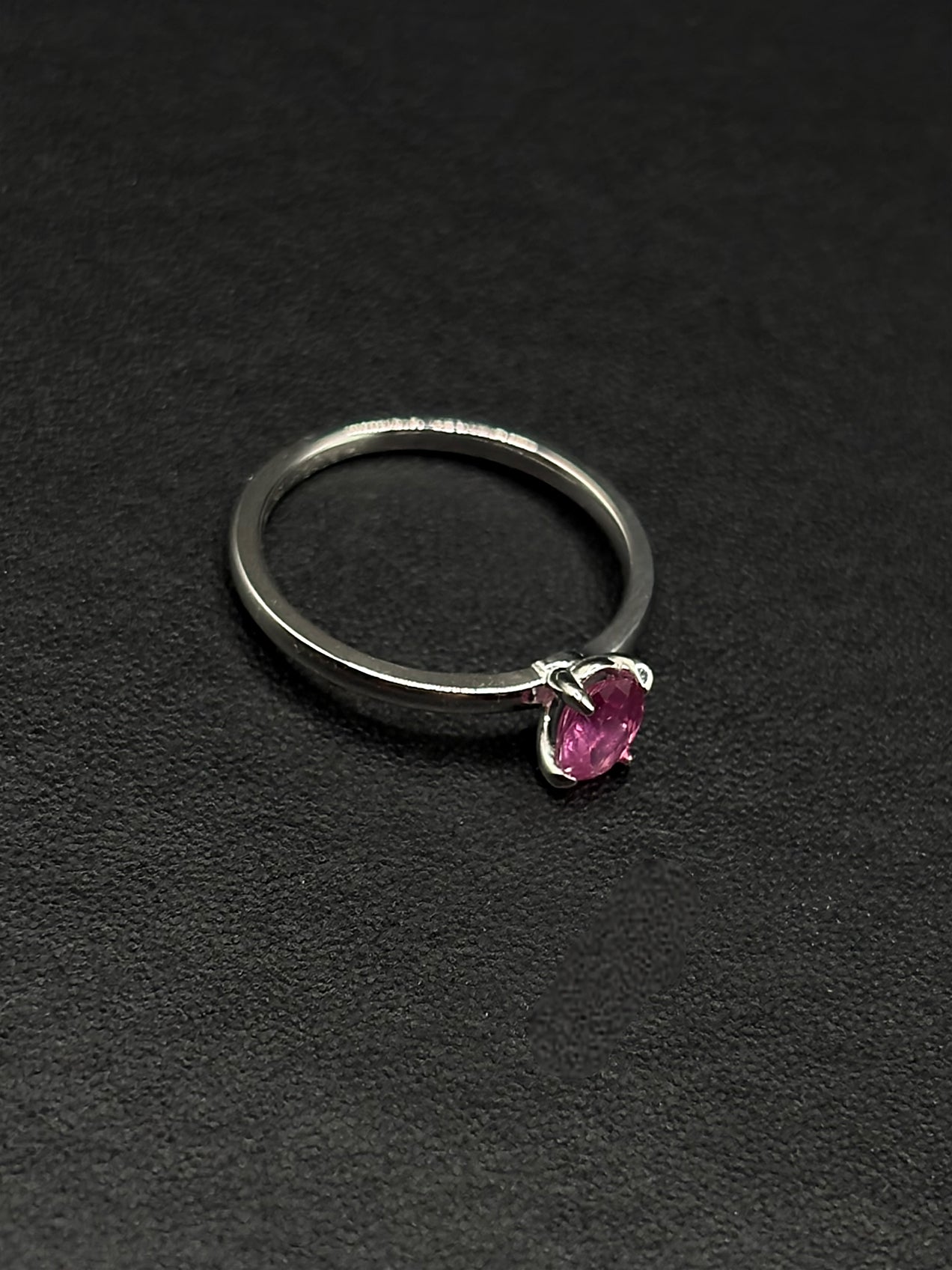 Pink Sapphire Engagement Ring