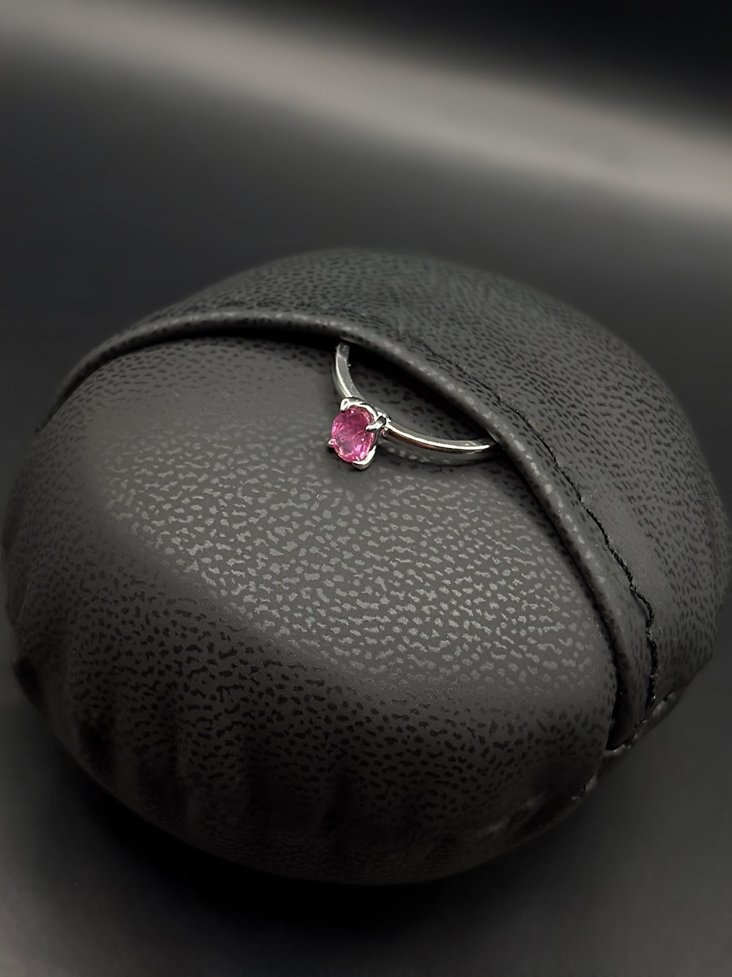 Pink Sapphire Engagement Ring