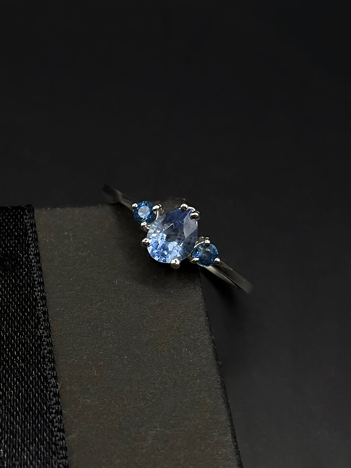 Light Blue Sapphire Engagement Ring