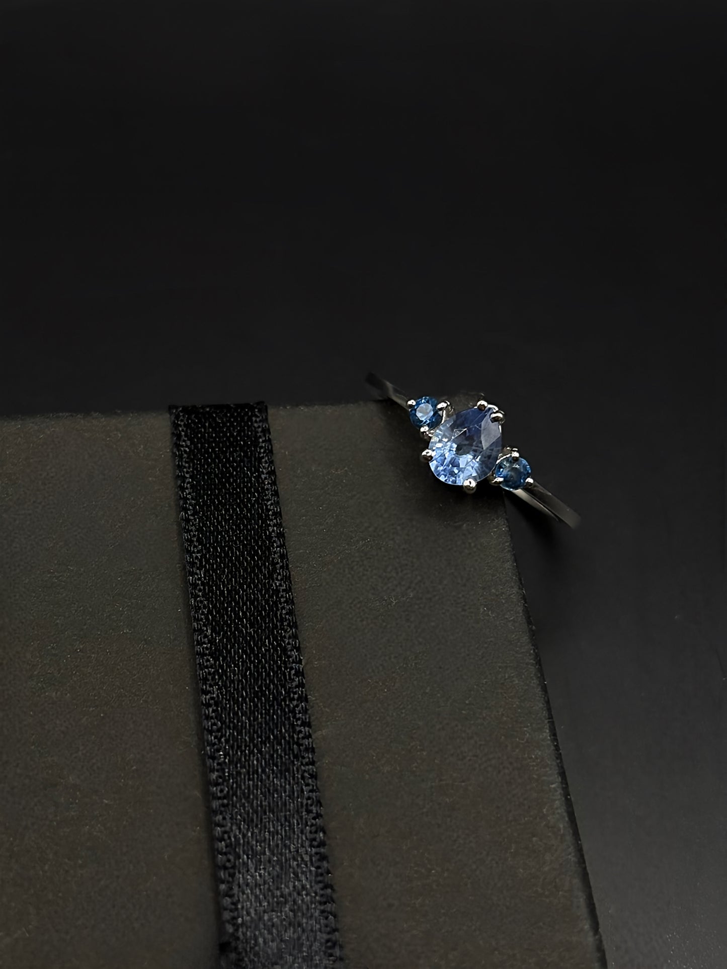 Light Blue Sapphire Engagement Ring