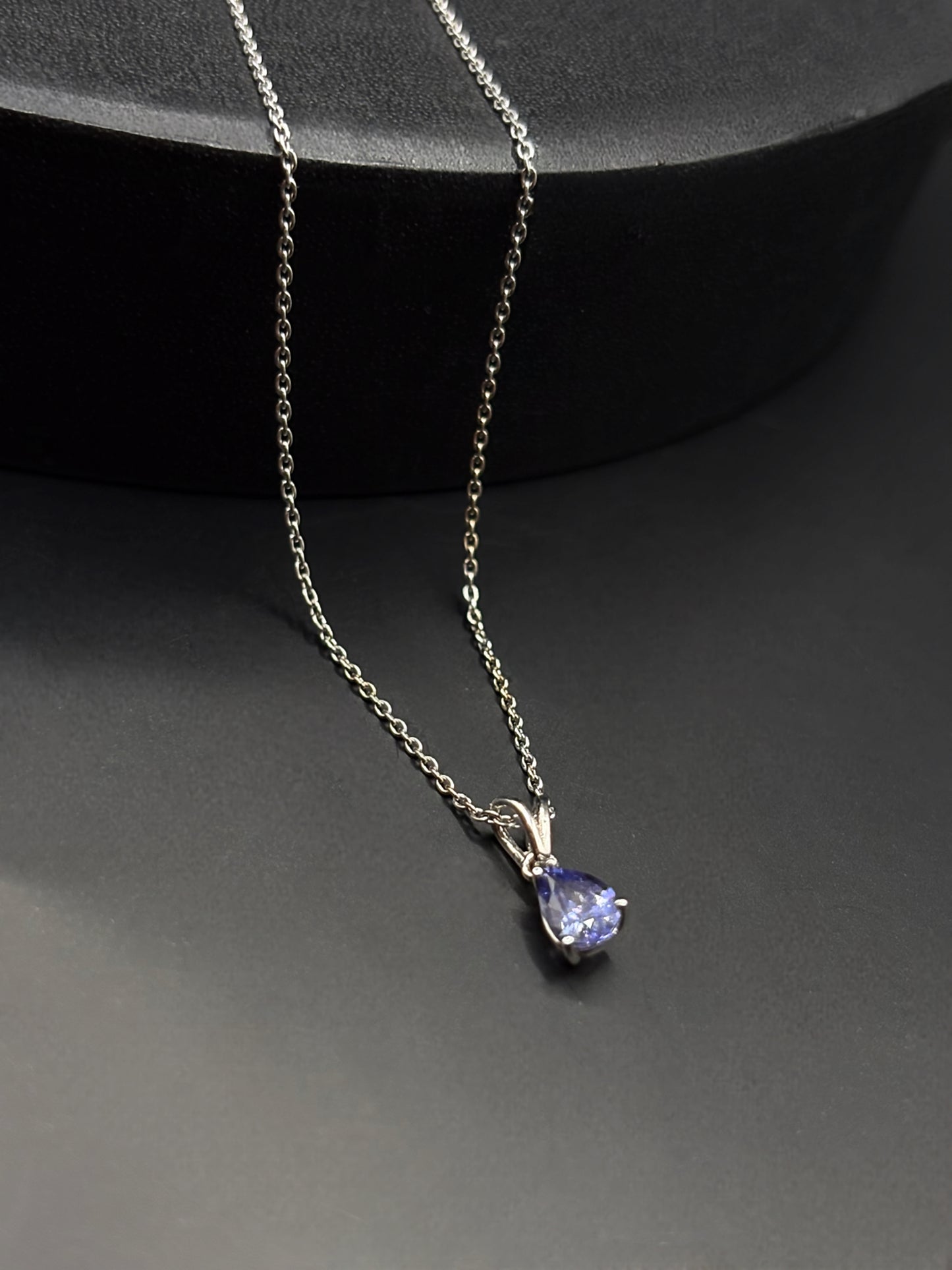 Blueish Purple Sapphire Necklace