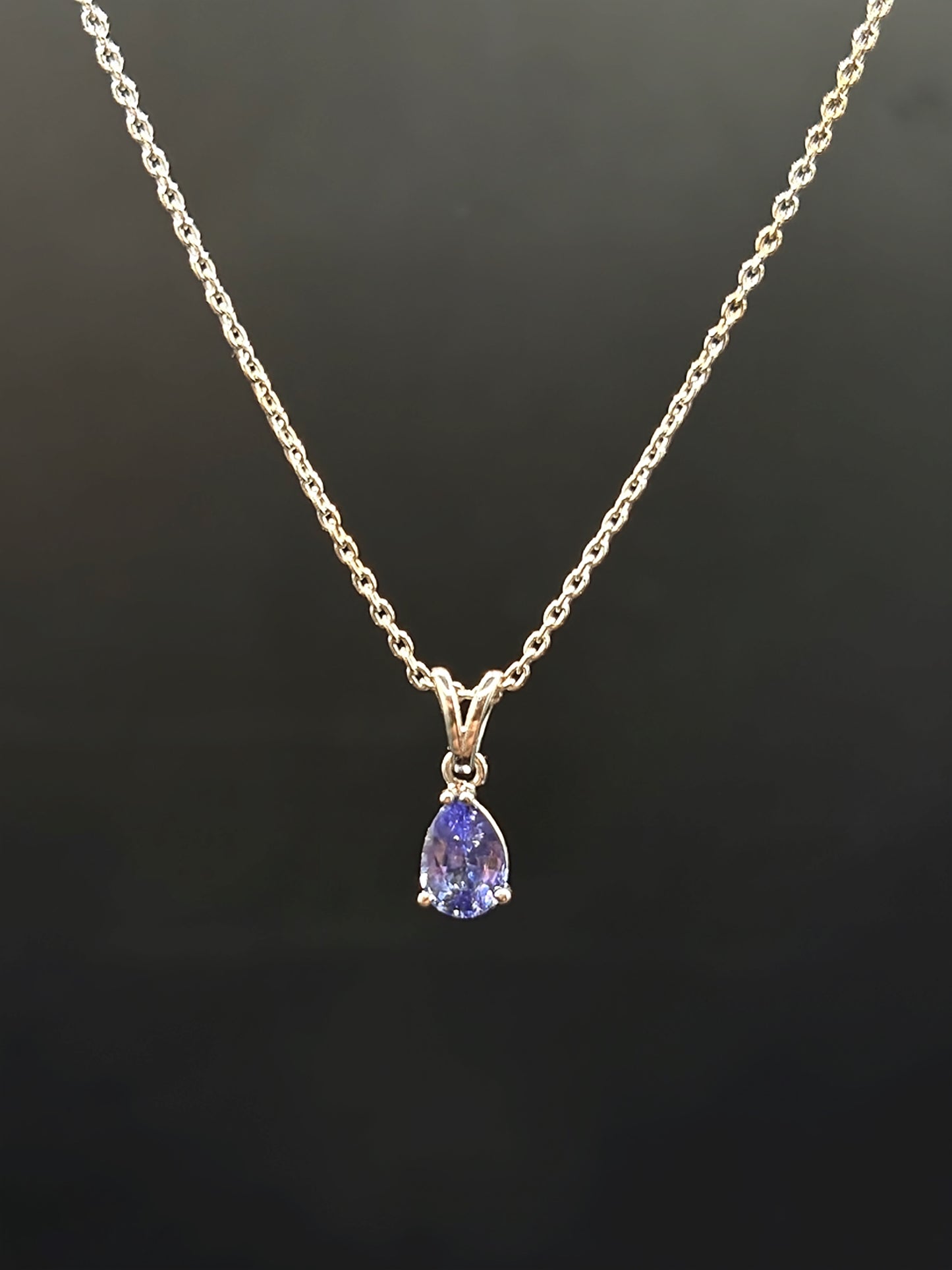 Blueish Purple Sapphire Necklace